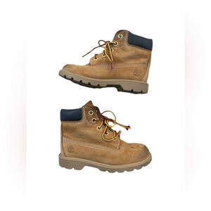 Timberland Toddler Size 10 Wheat Leather Primaloft Lace-Up Boots